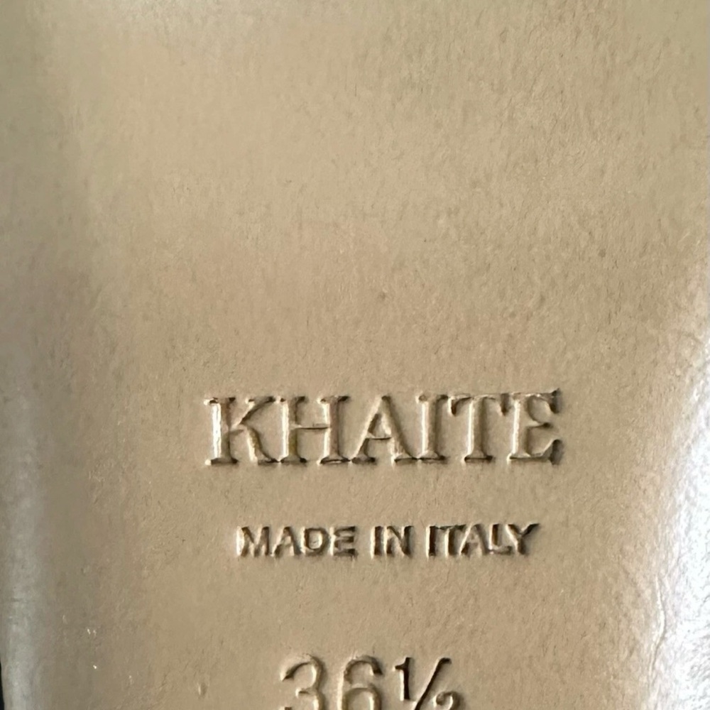 KHAITE The Marfa leather mules Women’s Size 36/6 - Picture 8 of 9